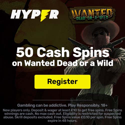 Hyper Casino UK welcome offer