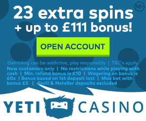 Yeti Casino Bonus